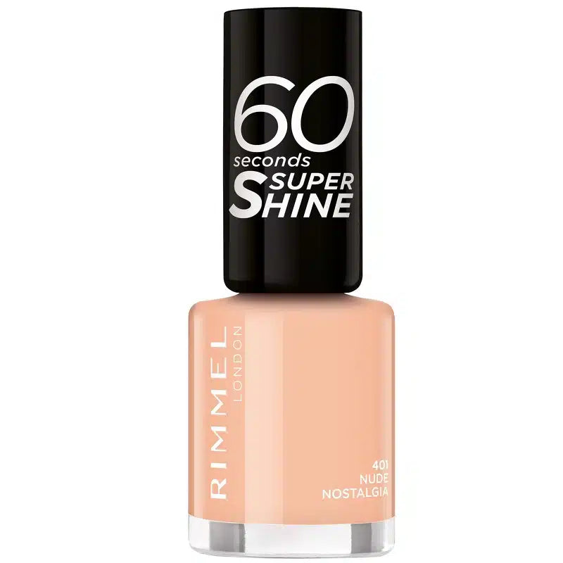 RIMMEL 60 SECONDS 8ML NAIL POLISH NUDE NOSTALGIA 401 £3.49